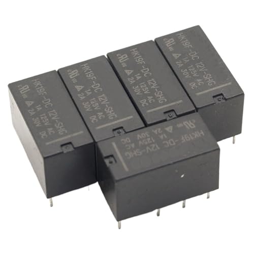 Relais HK19F-DC5V-SHG miniature a double pole pour commutation precise - 2