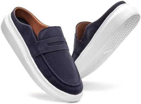 Mocassim Masculino Mule Drive Em Couro Camurça Legítimo Sola Embo...