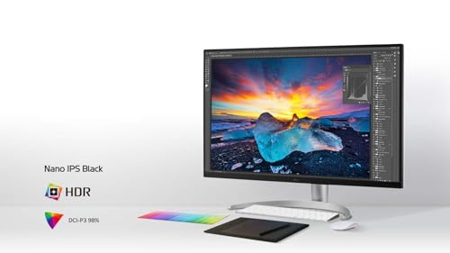 Ecran PC 4K UltraFine 32UQ850V W Plat 32'' IPS - vue 3