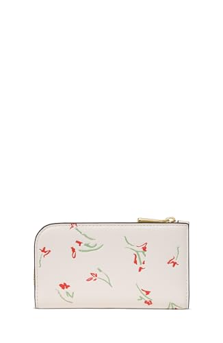 Image of kate spade new york Devin I Love You Script Embossed Leather Small Slim Bifold Wallet