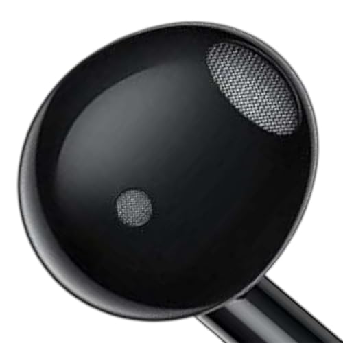 Image of Original Type C Earphones Compatible with Realme Buds Classic, Half in-Ear Wired Headset with Lightweight and Durable Cable (Black) D0004