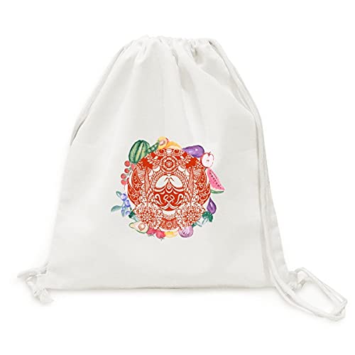Sac en tissu pliable Opéra Pékin anti-gaspillage plastique fruits légumes