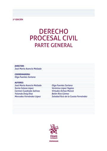 Derecho Procesal Civil. Parte General 2ª Edición (Manuales de Derecho Civil y Mercantil)