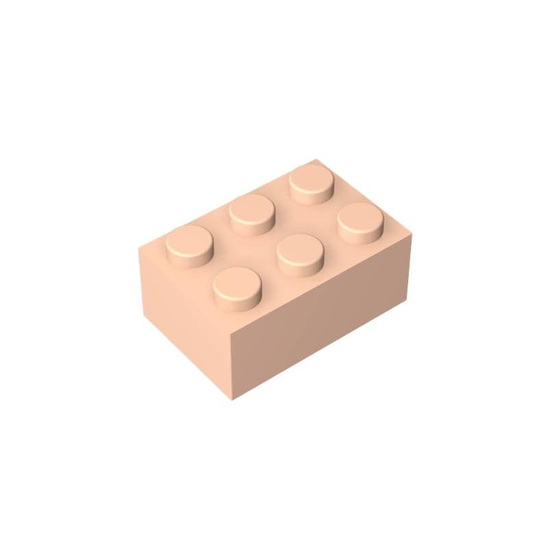 Gobricks 3002 Basic Bricks Brick 2x3 50 Pieces GDS-541 Compatible with Lego Building Blocks Color:Light Nougat — image 1