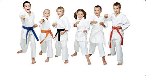 image for Knockout Fight Gear Knockout Martial Arts Karate White Uniform for Kid