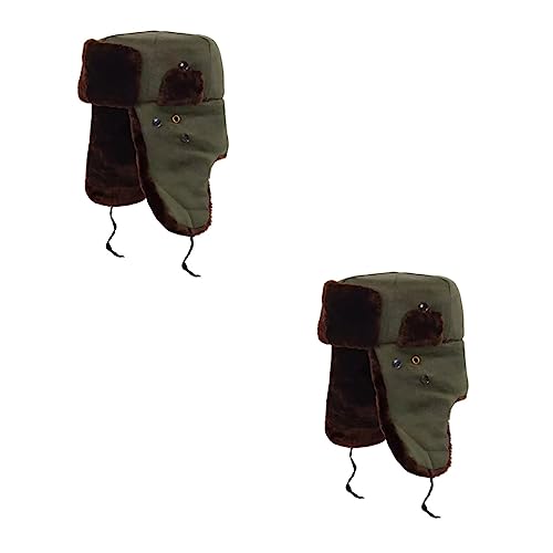 Chapeau hiver unisexe épais GALPADA protège-oreilles ski et chasse x2