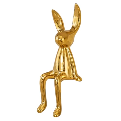 Lapin en céramique ZXQUEGF grand et petit pour décor de table basse