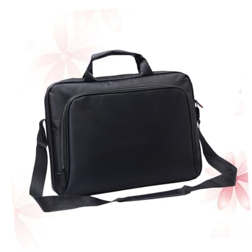 STOBOK 15.6-Inch Laptop Bag Portable Computer Shoulder Bag for Men and Women Water-Repellent Briefcase Adjustable Strap for Business and Travel