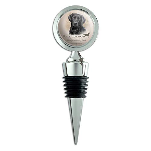 Black Lab Labrador Dog Breed Wine Bottle Stopper