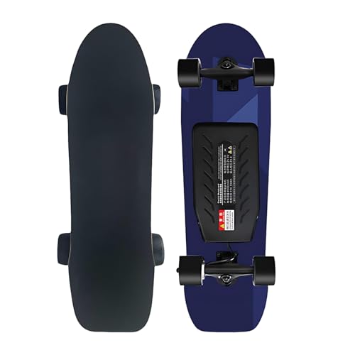 Skate Eléctrico Portátil Adulto, Mando Inalámbrico, Velocidad Ajustable, Frenado Suave, Autonomía 25 Km, Carga Rápida 90 Min, Principiantes(F,Single Drive)