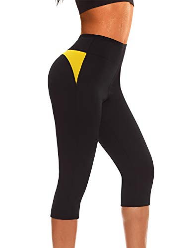 NINGMI Femmes Néoprène Sauna Minceur Legging Sudation Minceur Pantalons pour Perte De Poids Fitness Sport Gym Panty (XXL)