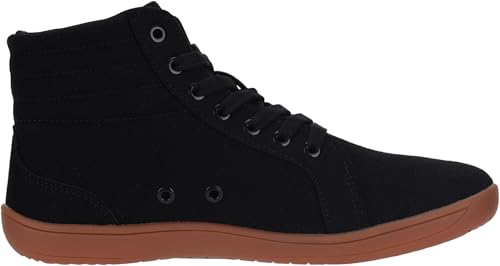 Image of WHITIN Men's Wide Hi-top Minimalist Barefoot Sneakers | Zero Drop Sole | Cushioned Ankle Support