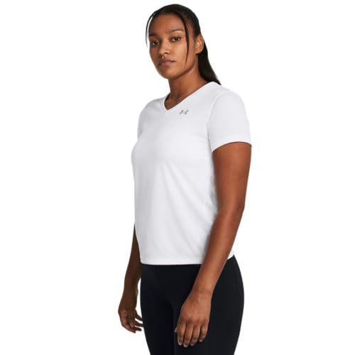 Image of Under Armour Women's Velocity Solid Short Sleeve V Neck T Shirt