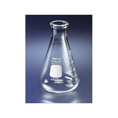 Pyrex 4980-500CNpk 500 ML Narrow Mouth Erlenmeyer Flasks With Heavy Duty R ( Pack Of 6 - View #3