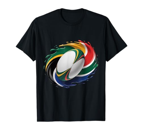 Sudáfrica Rugby Sudáfrica Bandera Rugby Hombres Mujeres Niños Camiseta