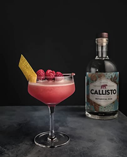 Viski Raye Angled Stemmed Crystal Coupe Cocktail Glassess, Champagne Coupe Glasses, Drinkware Set, Espresso Martini Glasses Set Of 2, 7Oz #TOP4