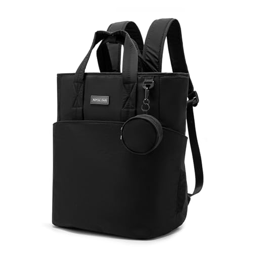 ROYALFAIR Wickelrucksack Baby, Große Wickeltasche Rucksack mit 3 Isolierten Flaschenfächern, Wasserdichte Windeltasche mit Kinderwagen Befestigung, Multifunktionale Mama Tasche für Reisen und Alltag