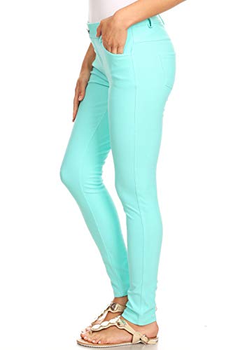 Image of YELETE Women's Basic Five Pocket Stretch Jegging Tights Pants