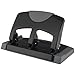 Swingline 3 Hole Punch, 45 Sheet Capacity Three Hole Puncher 3 Ring, Paper Punch, SmartTouch Low Effort, Black & Silver (74136)