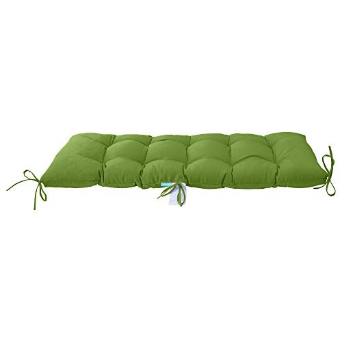 Image of QILLOWAY Outdoor Bench Cushion - 51x18x4 Inch Waterproof Patio Bench Cushion, Durable Bench Cushions for Outdoor Furniture, Replacement Outdoor Bench Cushions for Garden, Deck,Green