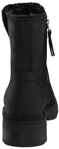 Timberland Timberland Women's Brimfield Mid Warm Lined Boot, Black Full Grain, 5.5 Wide