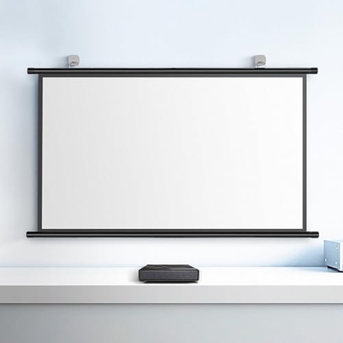Pantalla de proyección retráctil 72" (16:9) liviana y montable