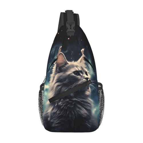 Mochila tipo bandolera para senderismo negra miniatura 2