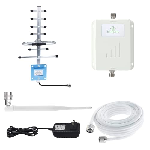 Image of Cell Phone Signal Booster for AT&T T-Mobile, 5G 4G LTE Band 12 17 700MHz | Up to 4,500 sq ft, 65dB cell signal amplifier, FCC Approved, multi-user coverage, outside signal required