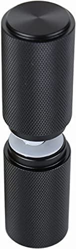 DUDSME シャワードアハンドル 2個パック 納屋インビジブルドア 強化ノブ シャワーエンクロージャ 木製ドア インテリア ドアフレーム ガラスドアハンドル ハードウェアアクセサリー(カラー:ブラック)