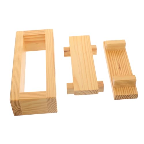 Cabilock molde para sushi sushi-go Herramienta de sushi rollito de sushi tapete de sushi calcetines de sushi kit para hacer sushi herramienta de bricolaje sushi molde de sushi de madera