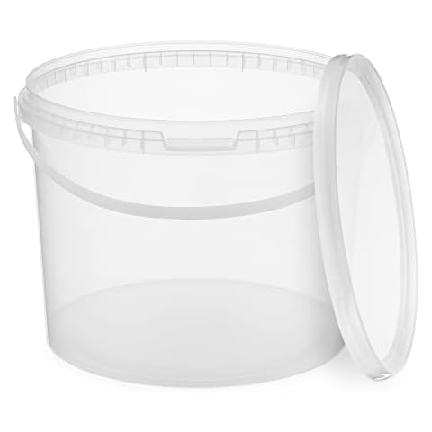 BenBow Eimer mit Deckel 1x 10l transparent - lebensmittelecht Cover