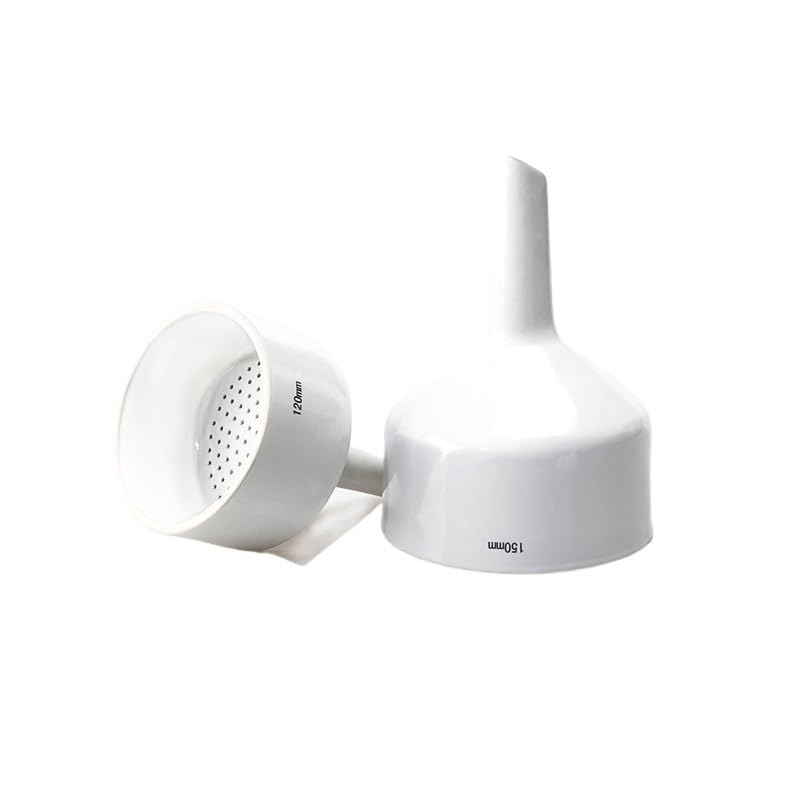 Embudo Büchner de Porcelana 40-300mm, Embudo de Filtración Cerámico para Filtración al Vacío/Succión en Laboratorio, Química, Separación Sólido-Líquido(300mm)