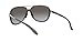 Oakley Womens OO4129 Split Time Aviator Sunglasses, Onyx/Black Grey Gradient, 58 mm