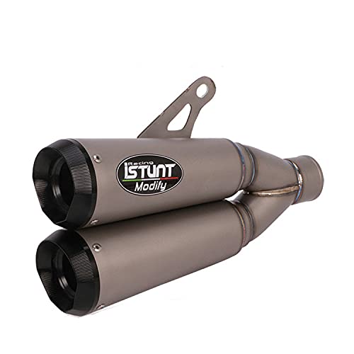 Amazon | バイクマフラー サイレンサー スリップオン 2本出し 50.8mm