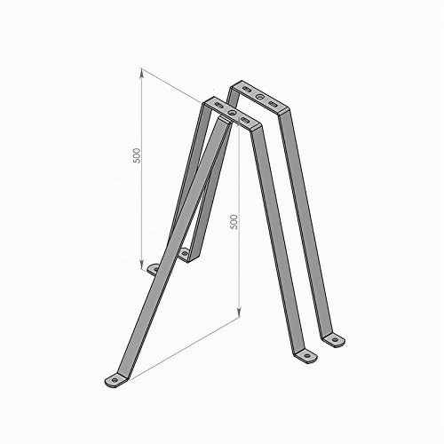 Fixv50 - Fixation Murale V 50Cm pour Antenne Et Parabole Support Mat