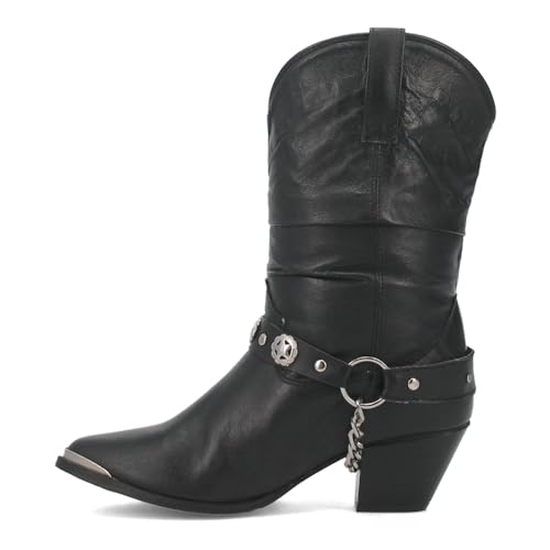 DINGO Dan Post Black Olivia Womens Fashion Western Boots DI5223