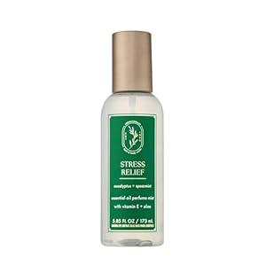 Bath & Body Works Aromatherapy Eucalyptus Spearmint Essential Oil Mist, Body Spray with Vitamin E and Aloe, Pillow Spray for Stress Relief, 5.3 fl oz – 1 Pack