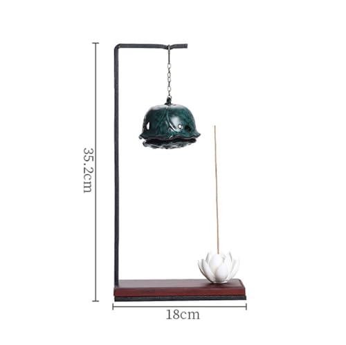 Brûleur encens reflux santal ajouré décoration maison sachet - 7