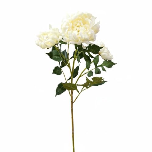 Dalías artificiales blancas de ajuste fácil para solucionar la decoración de tu mesa 2
