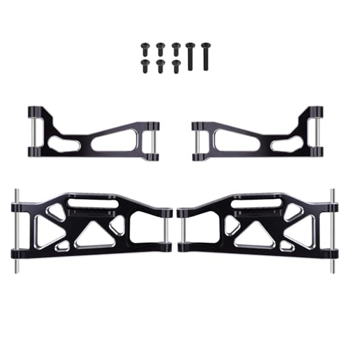 Bras de suspension en aluminium noir pour Traxxas WideMaxx : performance et robustesse - 2