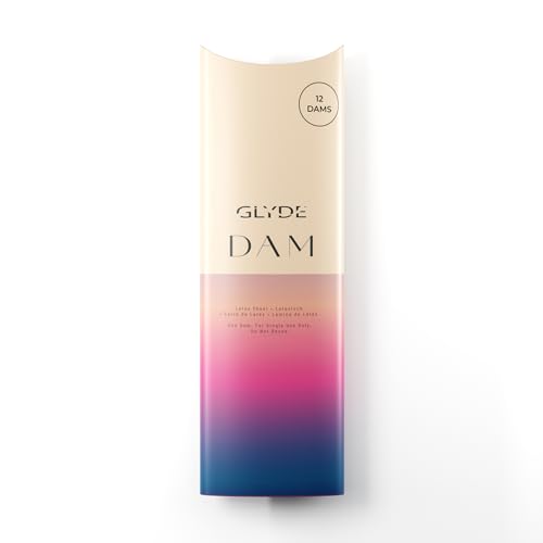 Glyde Sheer-Dams - Assorted Flavored Dams - Vegan Natural Rubber Latex - (12 Count Pack)