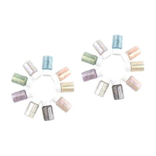 Operitacx 18 Pcs Lip Gloss Coloring Powder Safe Gentle Pigment for Makeup Nail Art DIY Projects