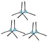 fantisi set di 6 spazzole laterali rotanti - per senya little robot sycn-vc009 accessori per aspirapolvere robot