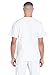 Men Scrubs Set Workwear Professionals WW695 V-Neck Top & WW190S Tapered Leg Fly Front Cargo Pant, White- L Top/L Short Pant