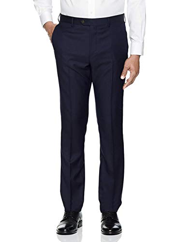 GN Men's Flat Front Suit Separates Dress Pant Classic Modern Fit