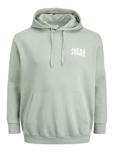 JACK & JONES Sweat Hood Jjecorp Logo Sudadera con Capucha Noos Pls, Iceberg Green, XXL para Hombre