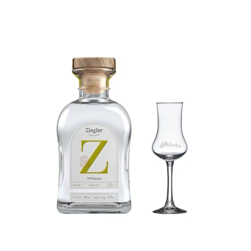 Ziegler Williams Christ Edelbrand 0,5 L – 43% vol – inkl. Prinz Obstbrandglas