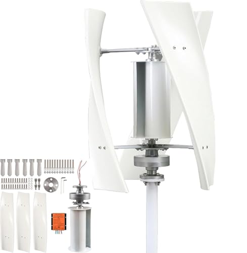 Generador eólico vertical de 8000W-48V e infraestructura vial con turbina Helix trifásica 2