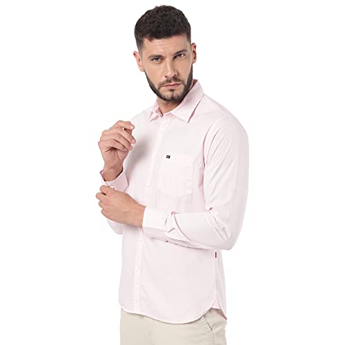 Image of Arvind AD Men White Slim Fit Shirt