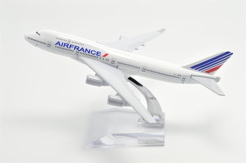 Image of Breatoi ! Diecast Aeroplane Scale Model: (Air France B747-400 (16 cm)), White